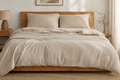 Dream drape oatmeal washed cotton bedding hero image