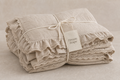 Dream drape vintage linen lace bedding folded product image