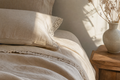 Dream drape vintage linen lace bedding lifestyle image
