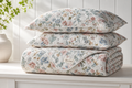 Dream drape Korean floral quilted bedding folded product image