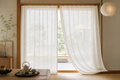 Dream drape ivory linen-look sheer curtain hero image