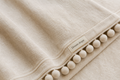 Dream drape French cream chenille fringe curtain fabric detail
