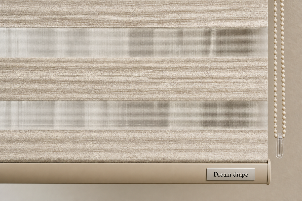 Dream drape Shangri-La soft sheer blind fabric detail