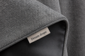 Dream drape smoky gray thermal blackout curtain fabric detail